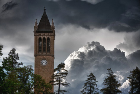 Stormy skies over the campanile