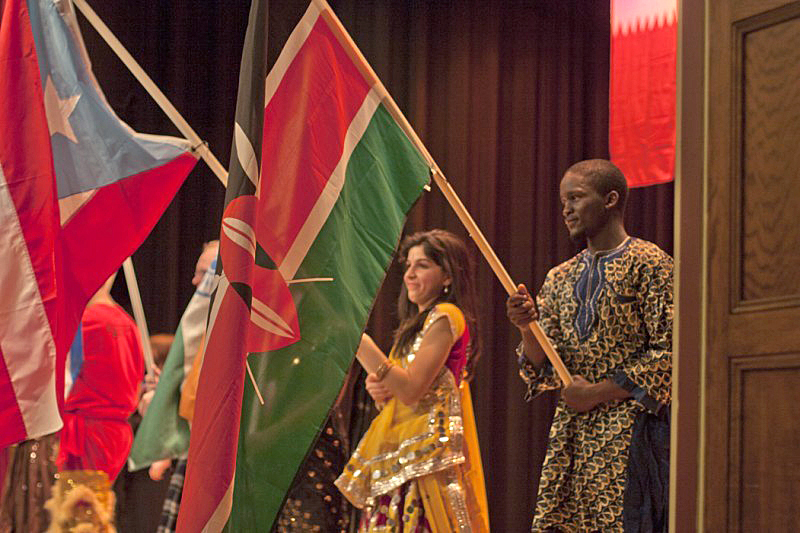 Flag presentation at the Global Gala.