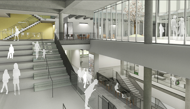 Student Innovation Center stairway schematic