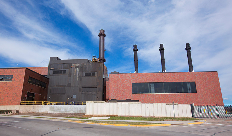 2017 view of south side of power plant