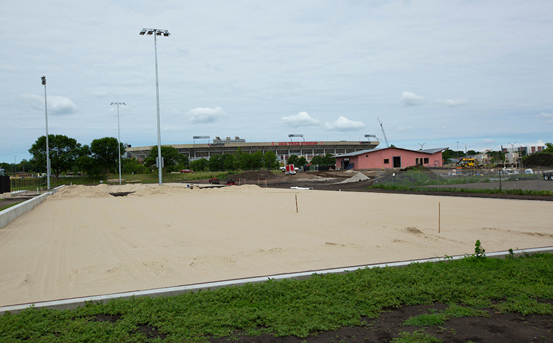 Volleyball courts at the SE recreation complex