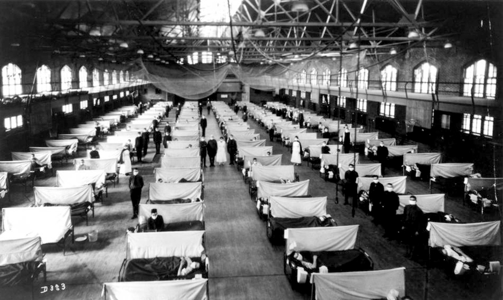 State Gym as hospital during 1918 Spanish flu pandemic