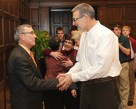 President Geoffroy and Mark Chidister