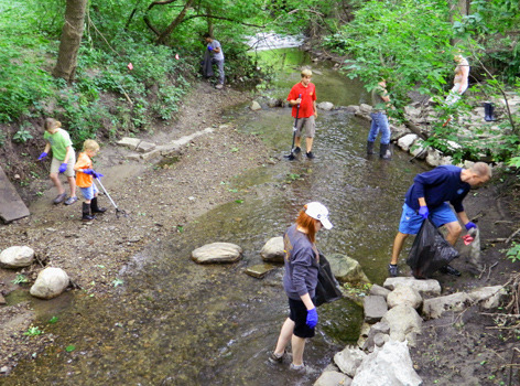 College Creek cleanup