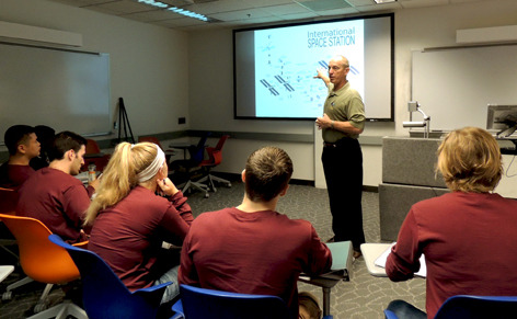 Clayton Anderson teaching