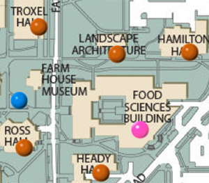 Map shows energy use in several buildings