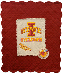 I-state quilted throw blanket