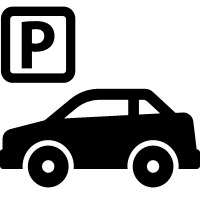 Icon: Car and park sign