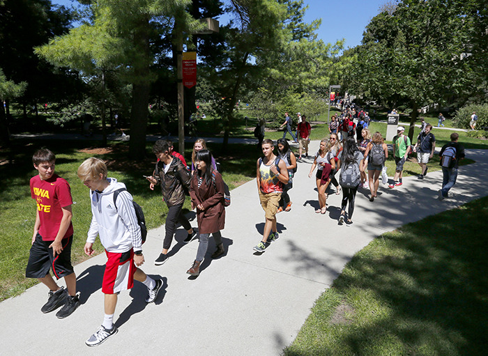 First day of classes, Fall 2015.