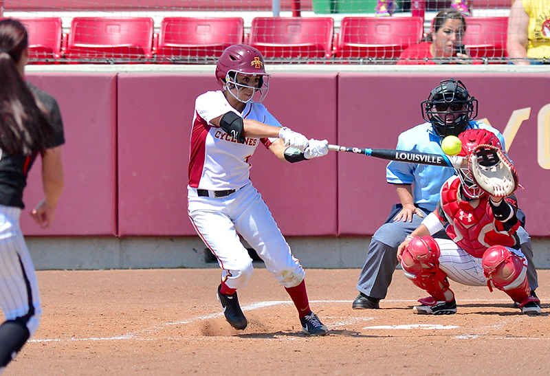 Brittany Gomez at the plate.