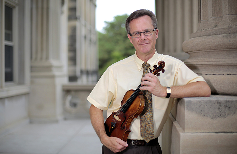 Jonathan Sturm with violin