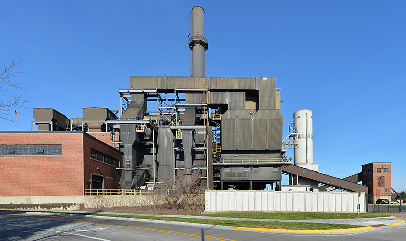 2012 view of the south side of the power plant