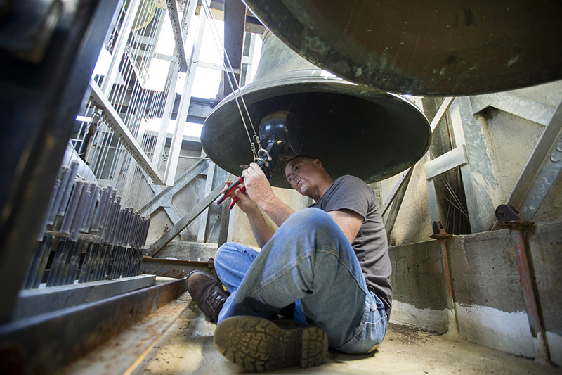 Carillon bell clapper