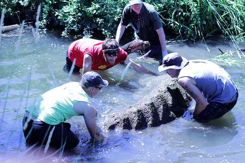 College Creek cleanup team.