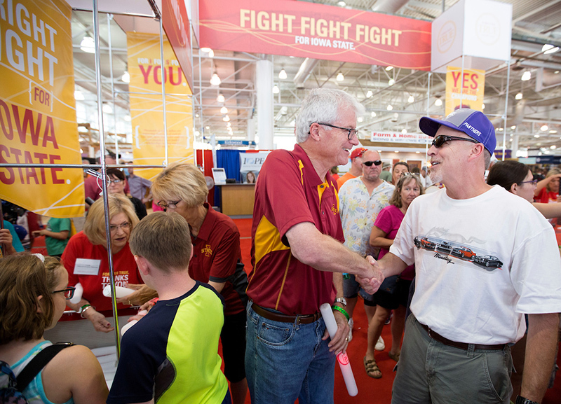 Ben Allen greets State Fair visitors