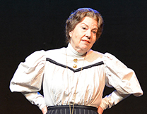 Jane Cox as "Our Town" stage manager