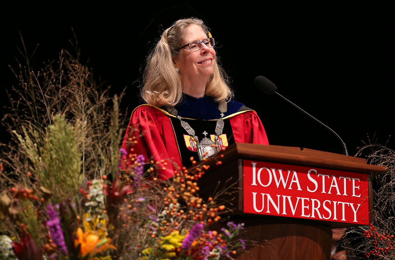 Wendy Wintersteen during her installation address