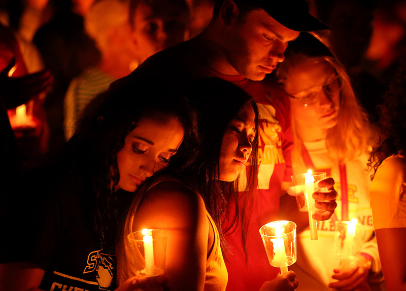 Central campus vigil for Celia Barquin Arozamena