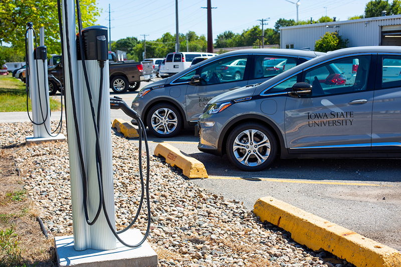 electric charging stations and Chevrolet Bolts