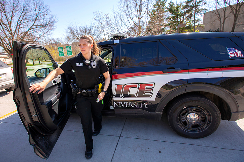 ISU police officer Cassie Edwards