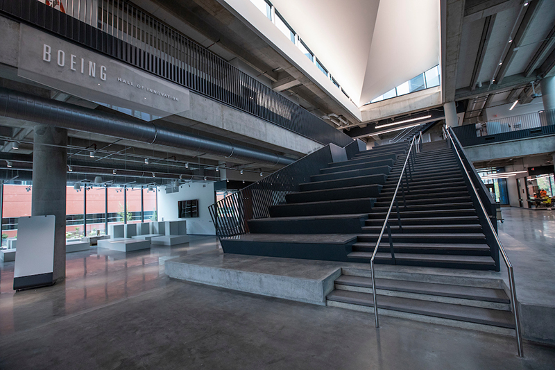 Atrium of the Student Innovation Center